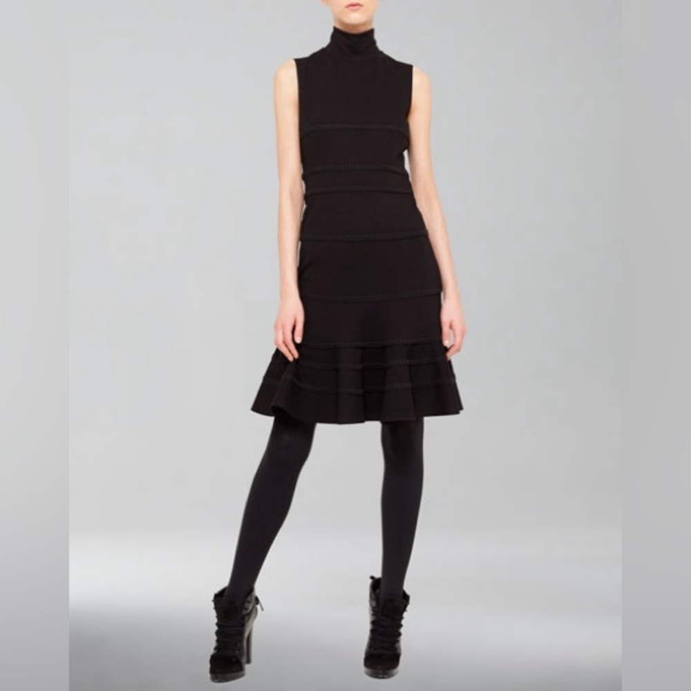 Akris Punto Stretch Jersey Dress Black Size 8